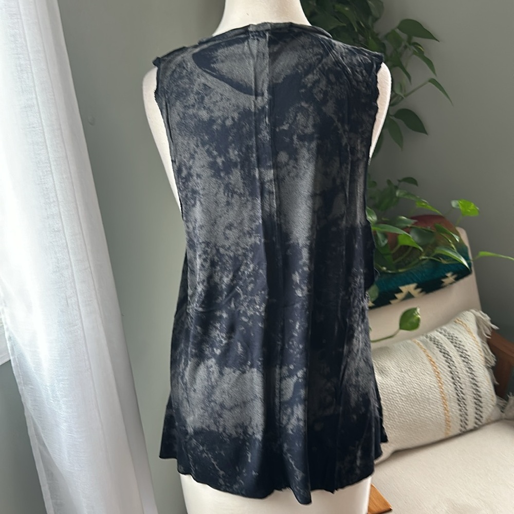 Evolution & Creation • Black Tie Dye Ganesha Mandala Tank Top • Muscle Tank - Picture 8 of 9